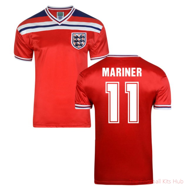 Score Draw England World Cup 1982 Away Shirt (Mariner 11)