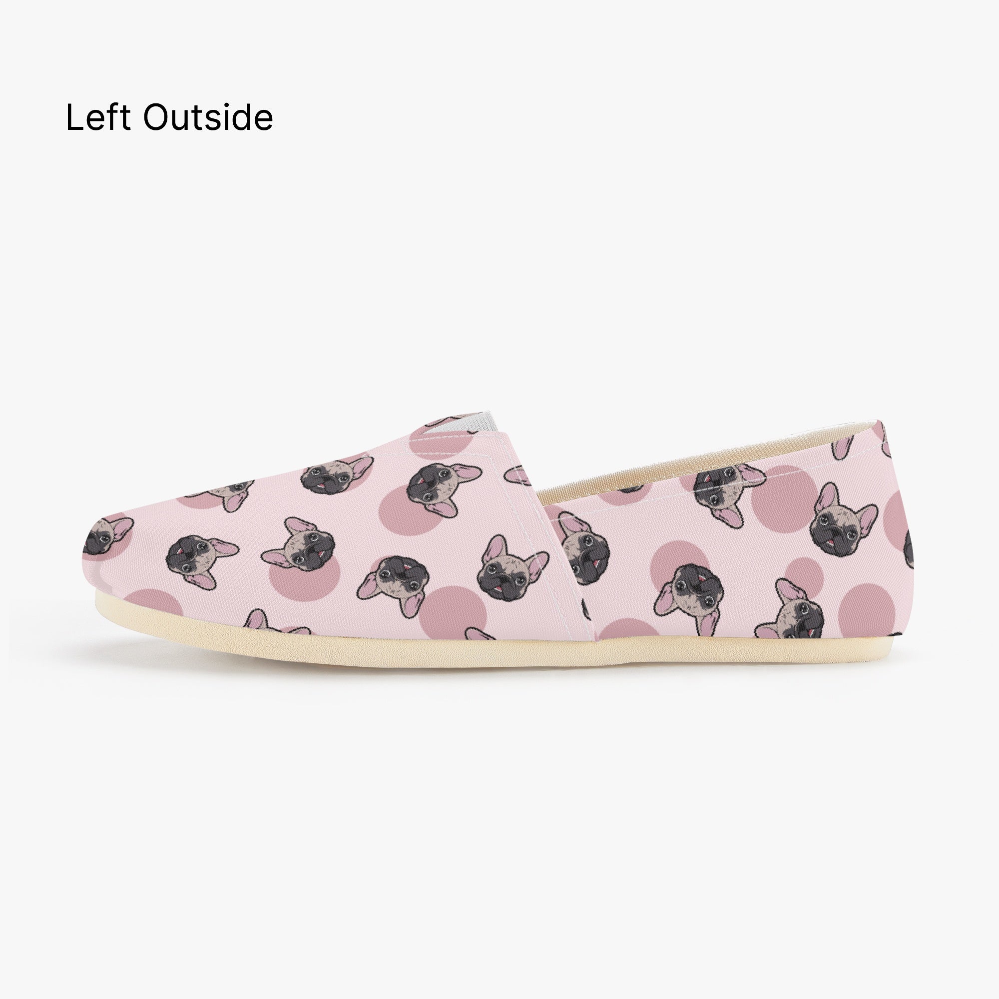 French Bulldog Sloth Casual Canvas Shoes Cozy Paw Wear