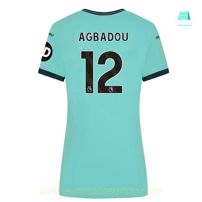 2025-2026 Wolves Away Shirt (Womens) (Agbadou 12)