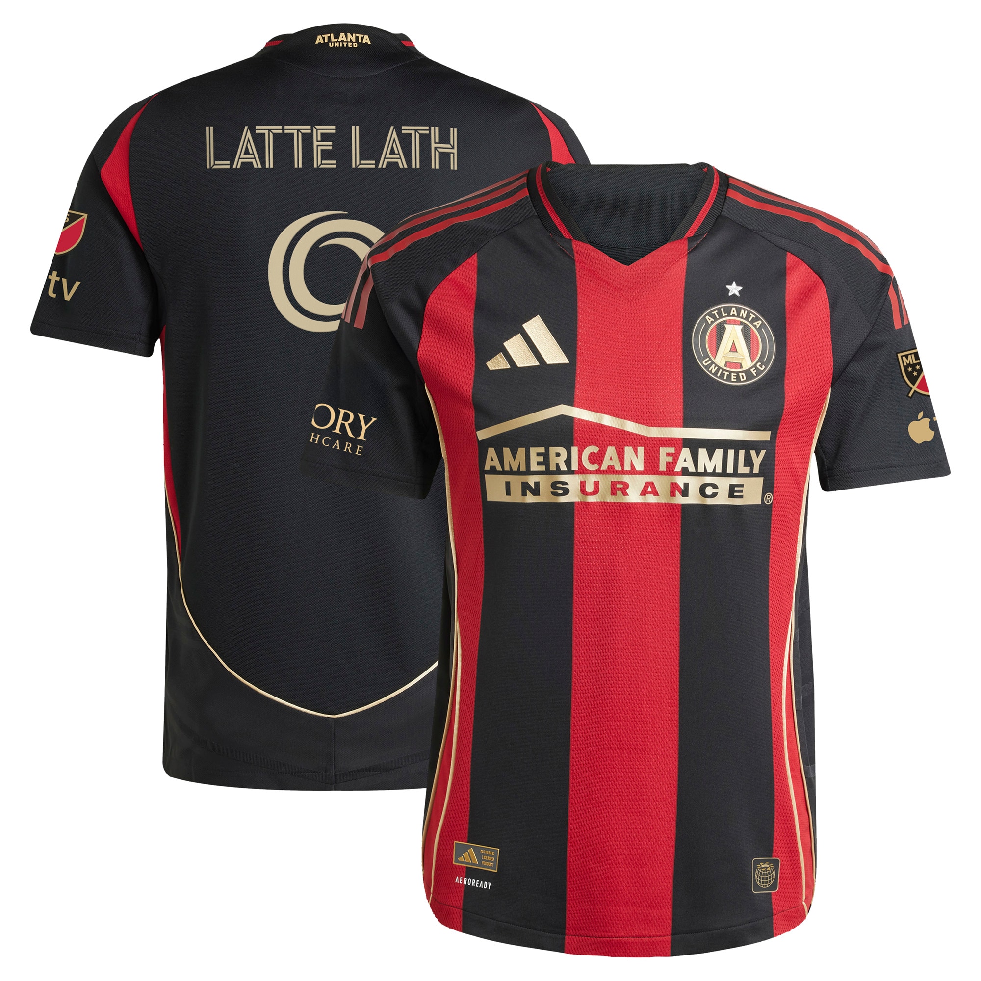 [JED] Women's Emmanuel Latte Lath Atlanta United FC 2025 The Connector On-Field Authentic Jersey - Black