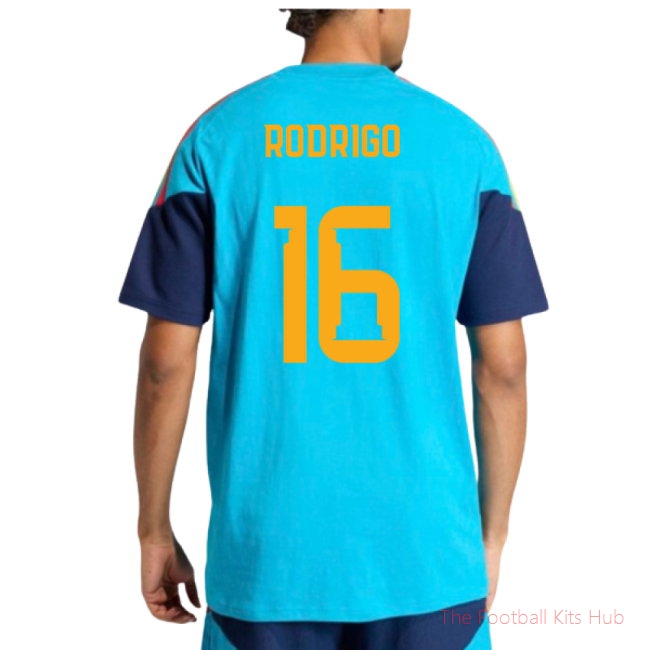 2026-2027 Spain Training Tee (Bold Aqua) (Rodrigo 16)