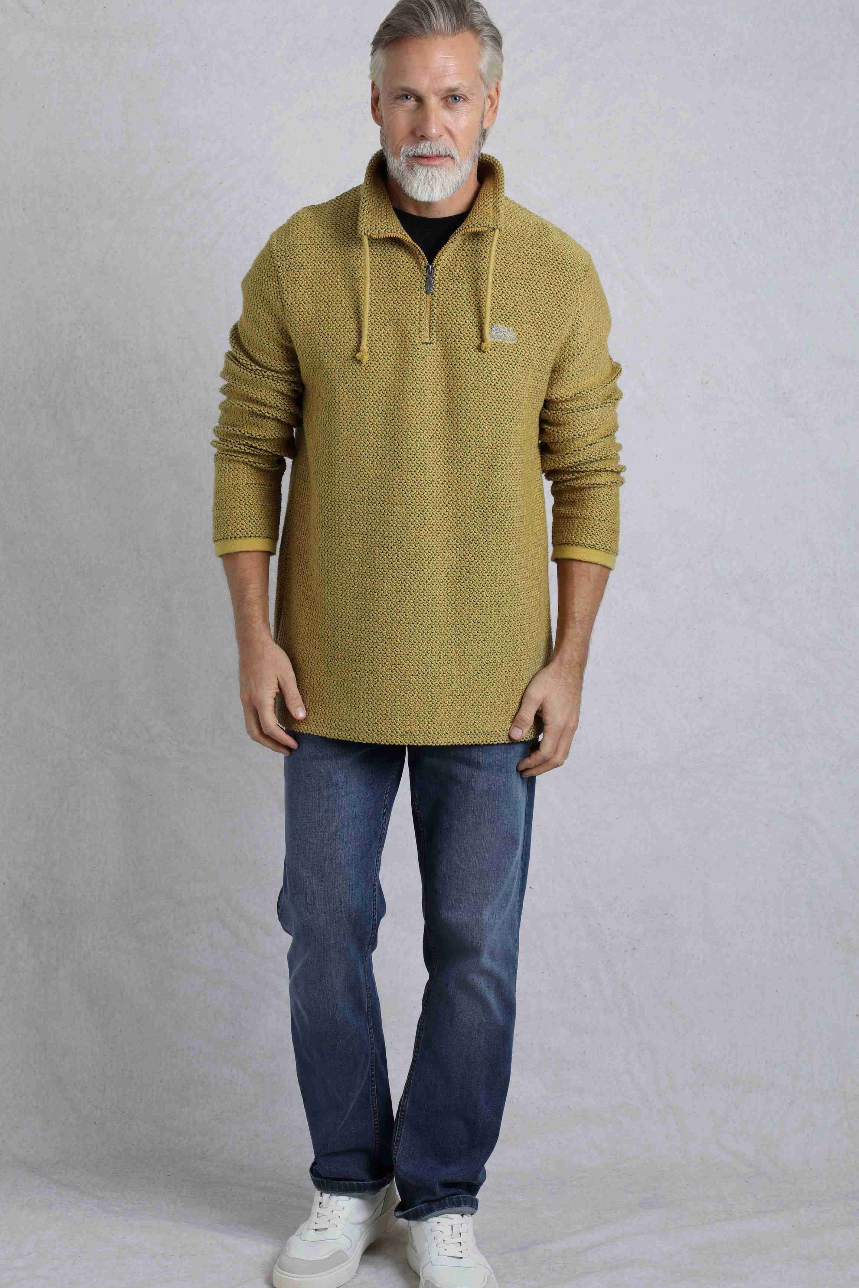 Cruiser 1/4 Zip Macaroni Sweatshirt Antique Moss