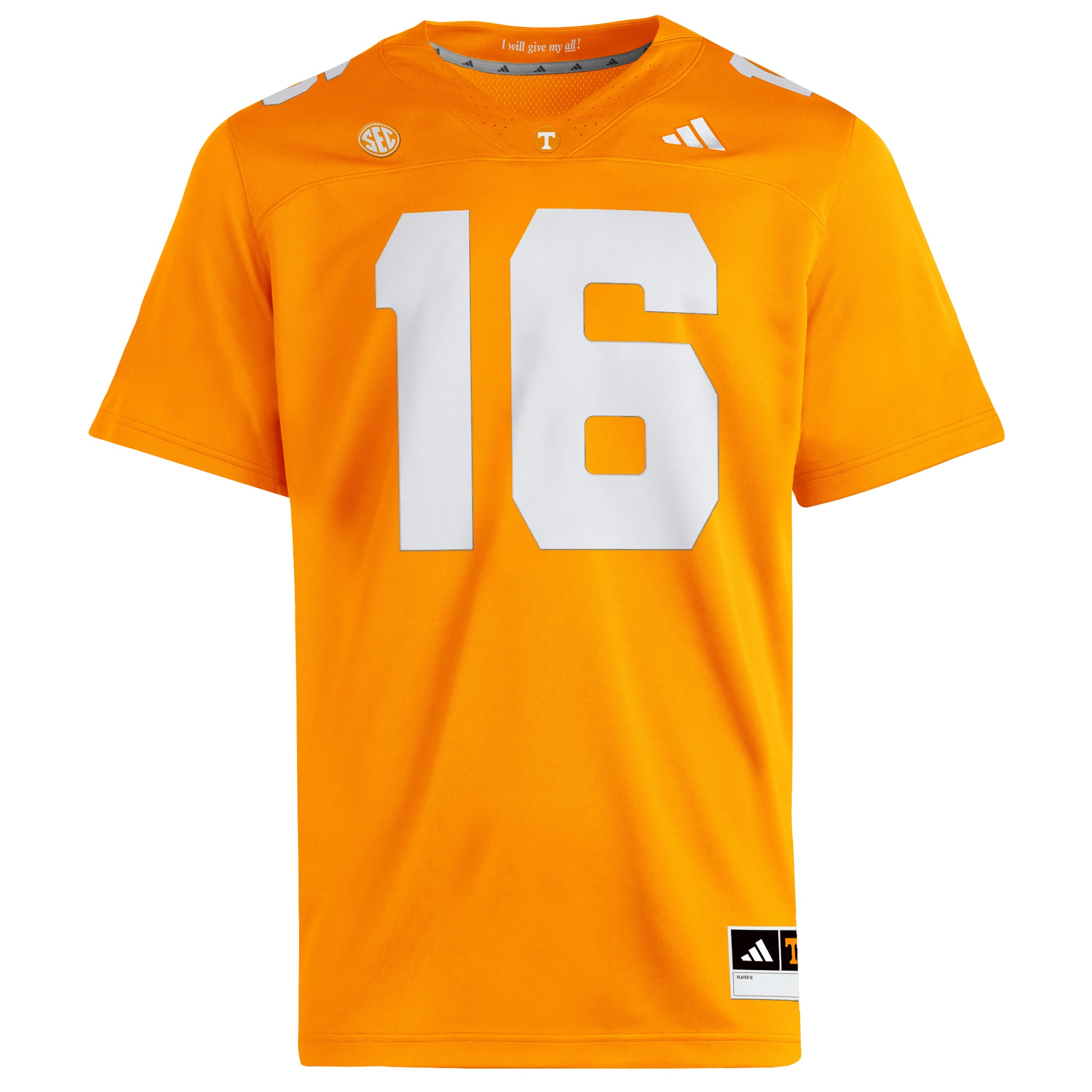 [NJP] Peyton Manning Tennessee Volunteers Home Premier Jersey - Tennessee Orange