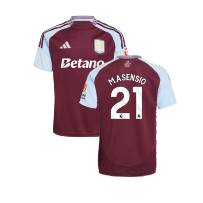 2024-2025 Aston Villa Home Performance Kit M.Asensio 21