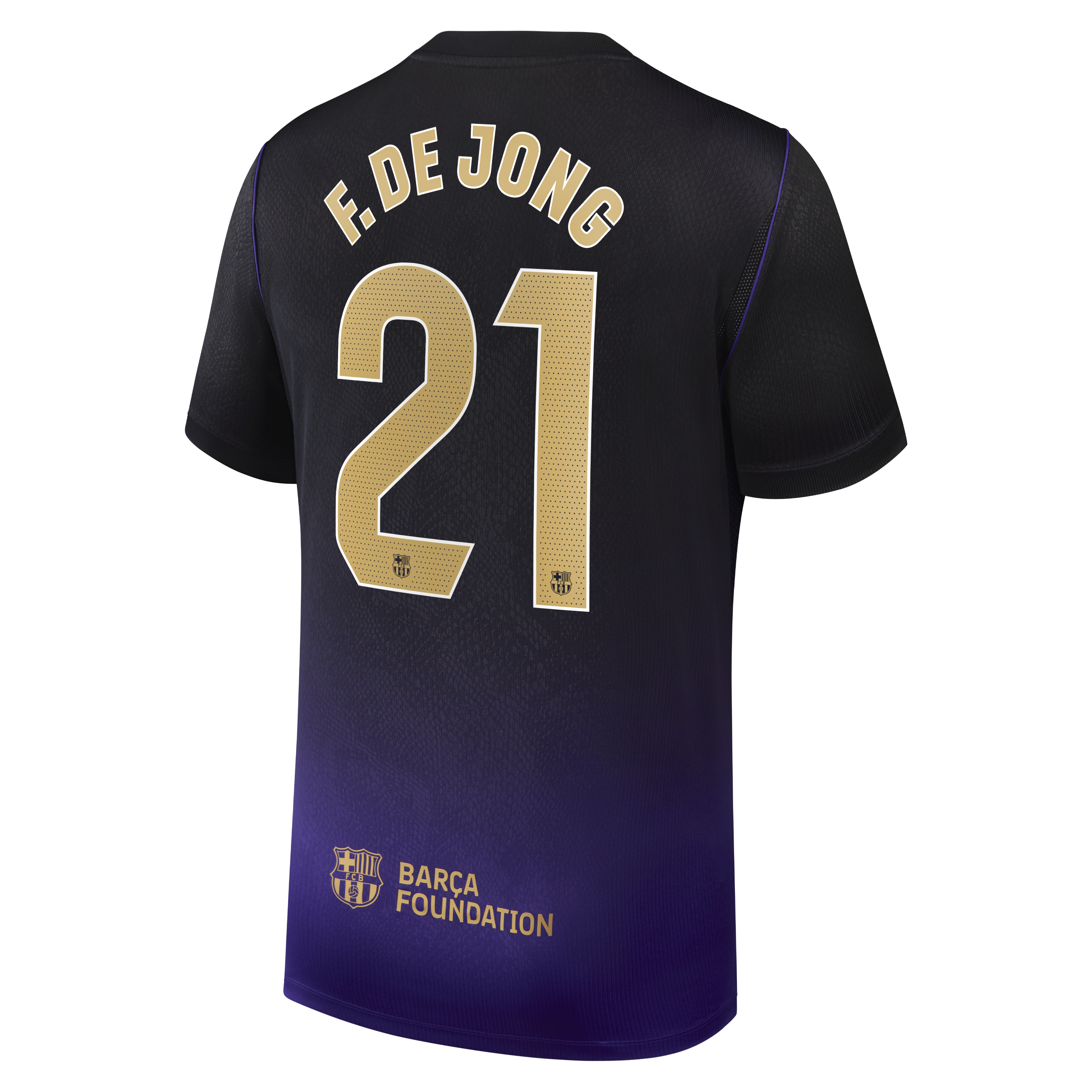 [SJH] Frenkie de Jong #21 Barcelona 2026/27 Away Stadium Replica Jersey - Purple