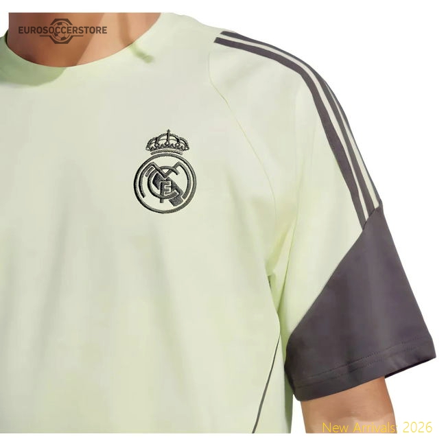 Premium 2025-2026 Real Madrid Training Tee (almost Lime)