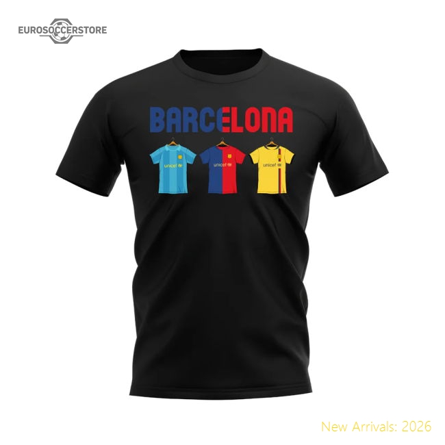 Authentic Barcelona 2008-2009 Retro Shirt T-Shirt - Text (Black) (D Alves
