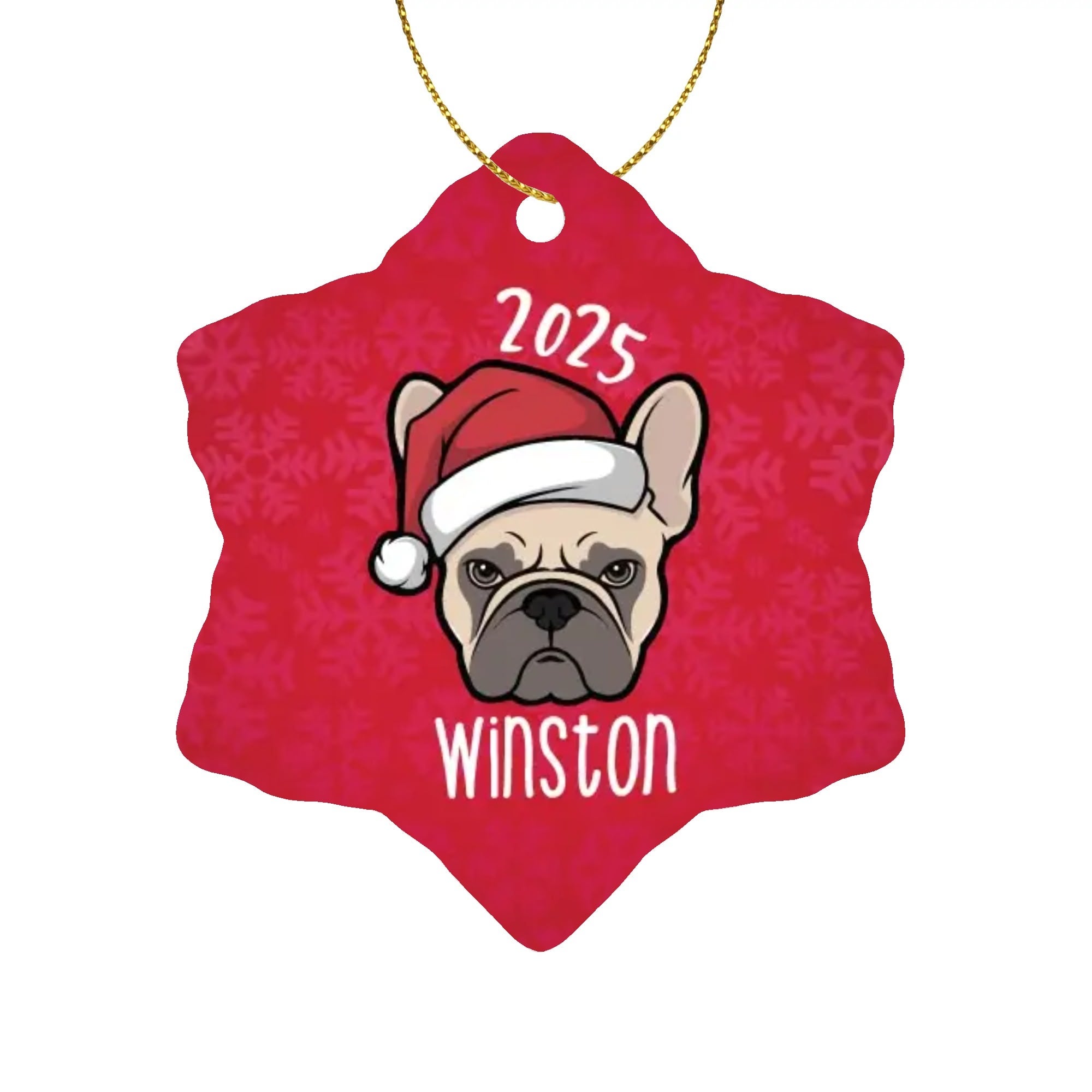 French Bulldog Lover Personalized Ornaments For Frenchie Lovers With