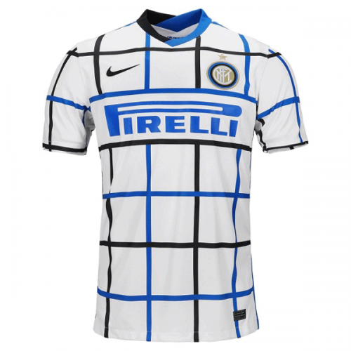 Comfort Fit Inter Milan 20-21 Away White Soccer Jersey Shirt