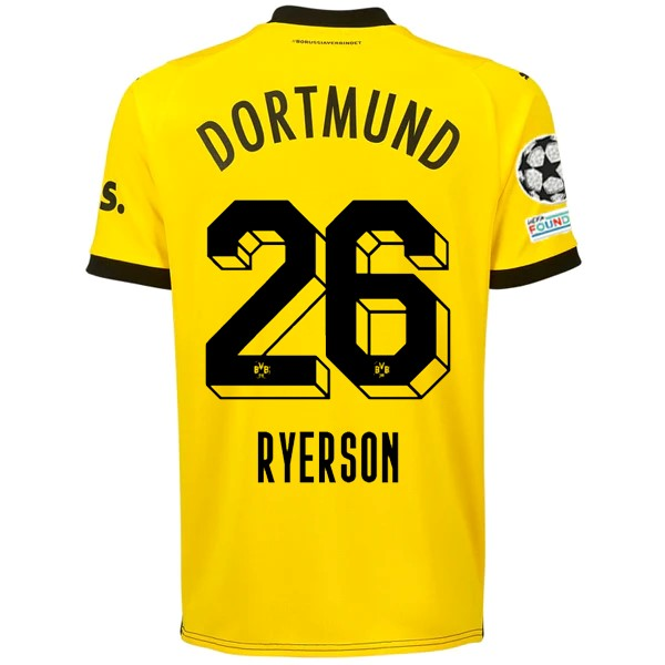 Borussia Dortmund Ryerson 2023-2024 UCL Home Jersey – Authentic Shirt