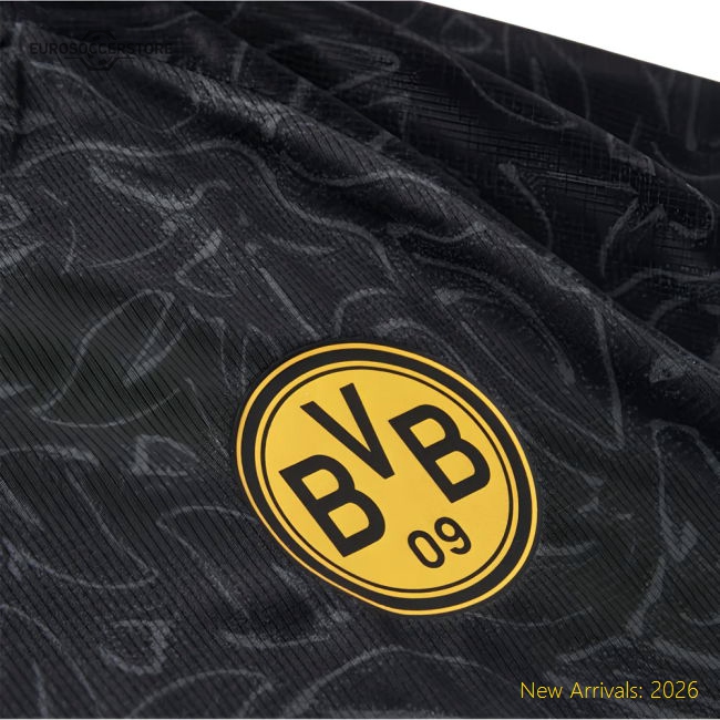 Borussia Dortmund Jersey (Black) 2025-2026 Fan Edition Match Wear