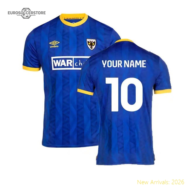 Authentic 2024-2025 Afc Wimbledon Home Shirt (your Name) - Premium