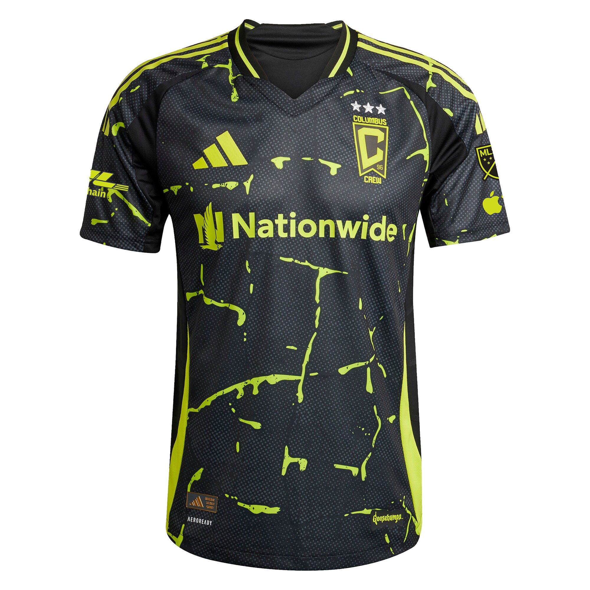 [LK] Darlington Nagbe Columbus Crew 2025 The Goosebumps Kit Authentic Player Jersey - Black