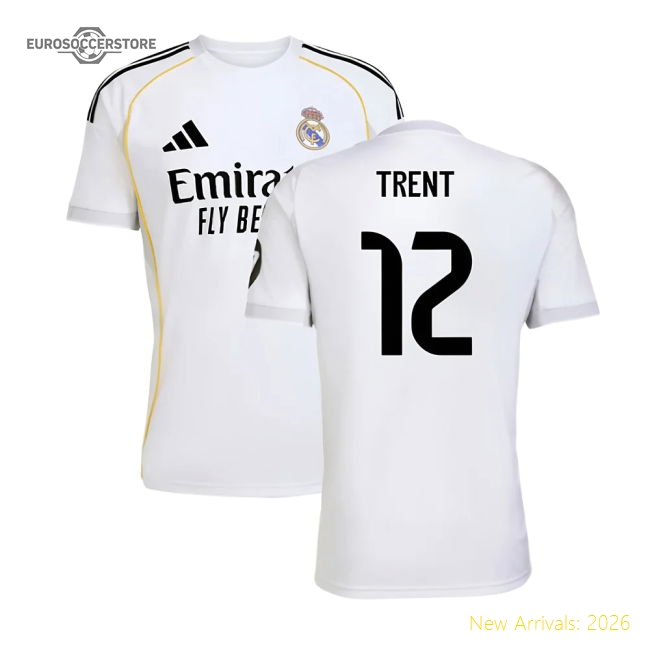Real Madrid Authentic Home Jersey Moisture-wicking Breathable