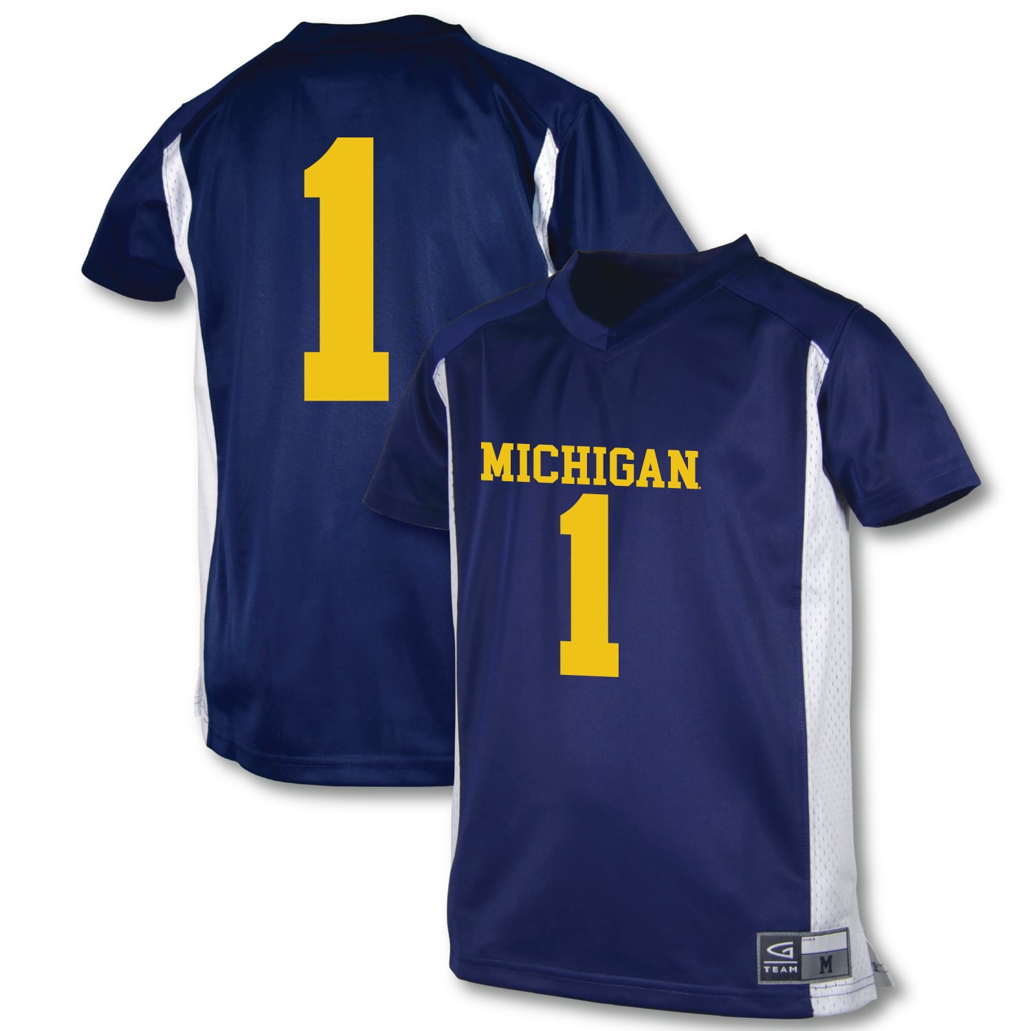#1 Michigan Wolverines Garb Youth Football Jersey - Blue