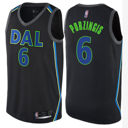 Black Nike Dallas Mavericks #6 Trail Blazers Jersey - Quick-Dry
