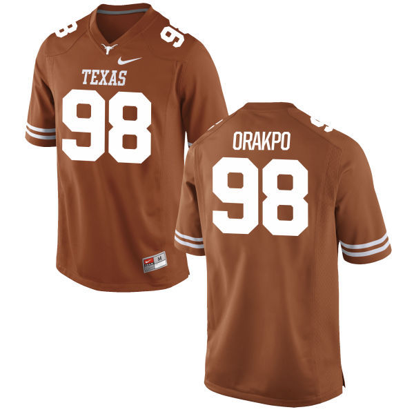 stitched Men's UT Longhorns Brian Orakpo #98 Orange 2024 Football