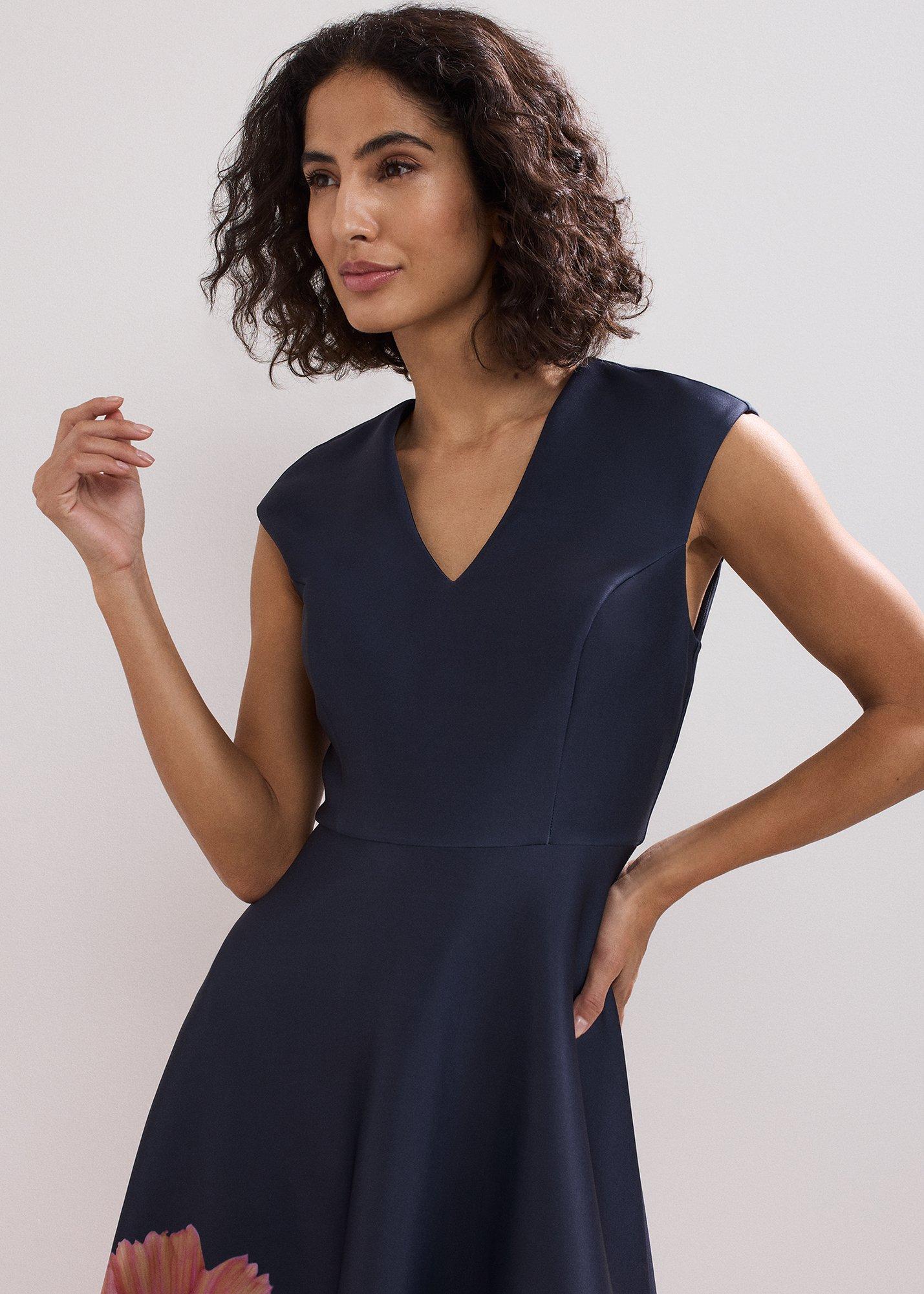 Rakhi Scuba Printed Midi Dress