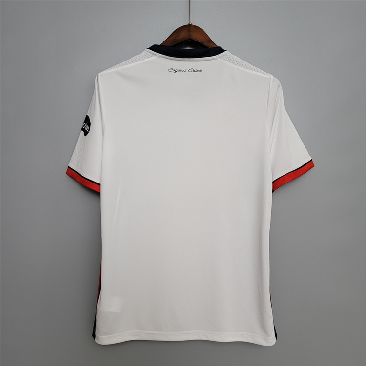 20-21 Cagliari Away White Soccer Shirt Jersey - Official Replica 3980
