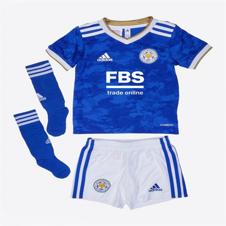 Lightweight Kids Leicester City 21-22 Home Blue Soccer Shirt Football