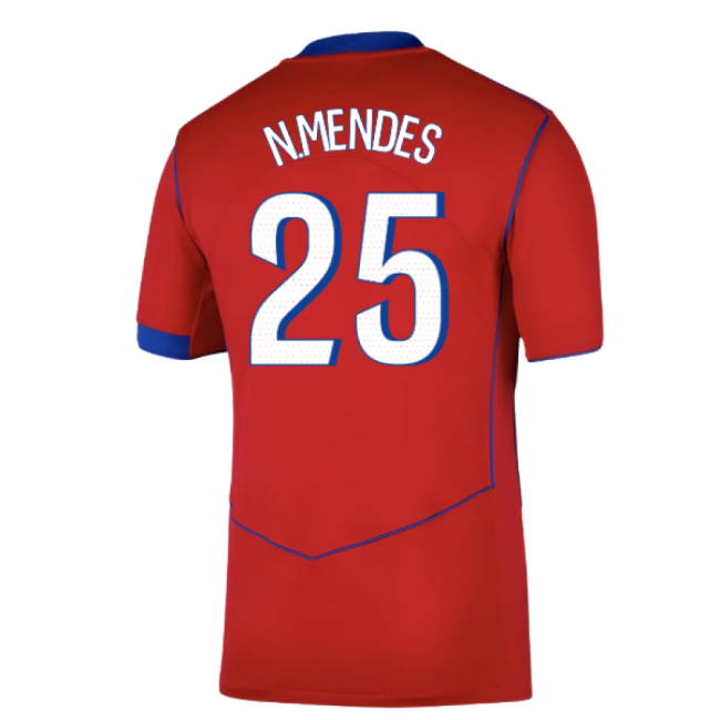 Fan-Favorite Genuine 2025-2026 Psg Third Shirt (N.Mendes 25)