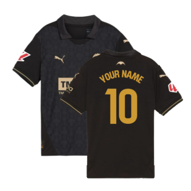2024-2025 Valencia Away Shirt (Kids) (Your Name) | Moisture Wicking