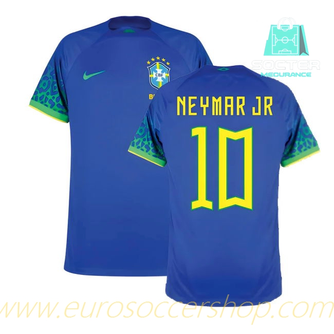 2022-2023 Player Version Brazilian National Team Away Jersey (NEYMAR JR 10)