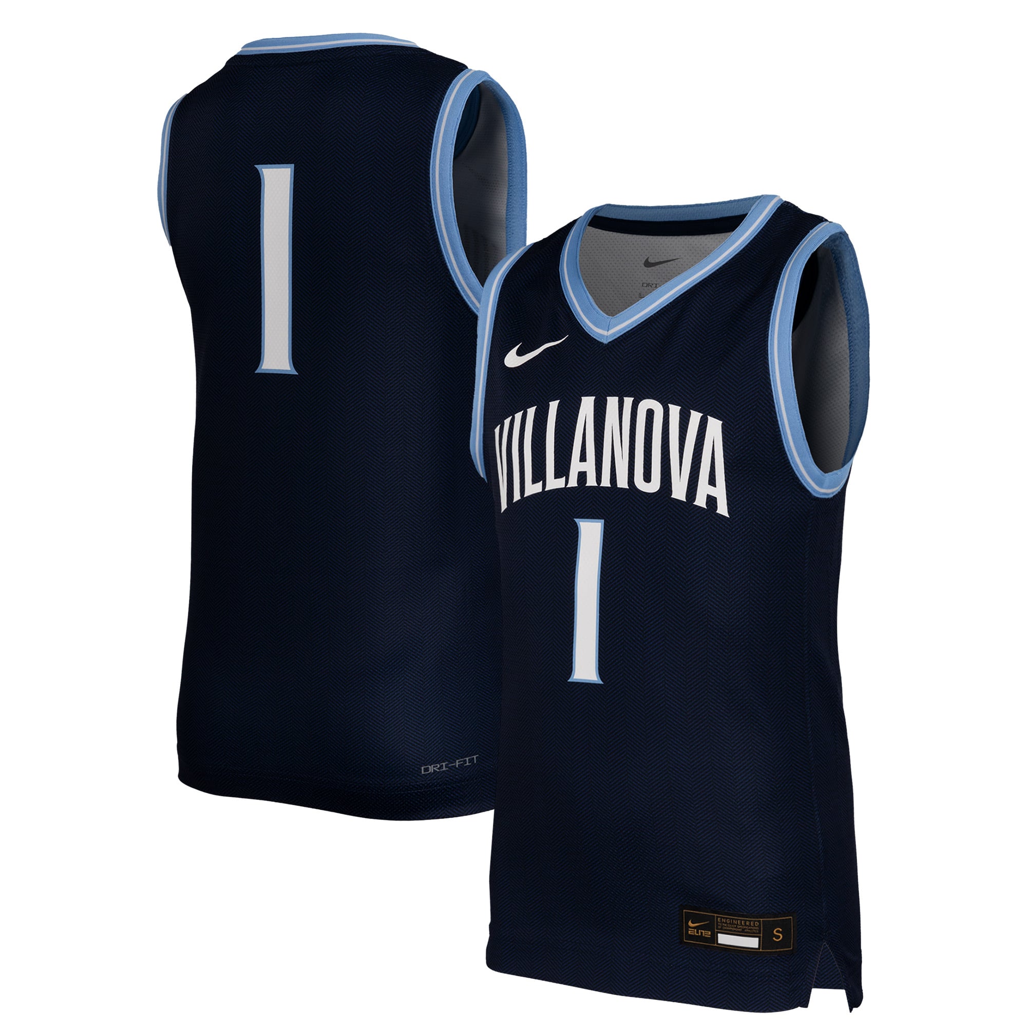#1 Villanova Wildcats Nike Youth Replica Basketball Jersey - Navy