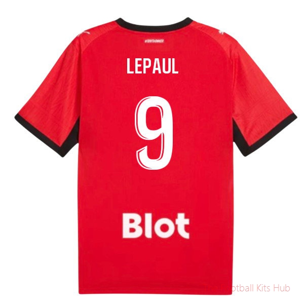 Fan Edition Stade Rennais 2026-2027 Home Shirt (Lepaul 9)