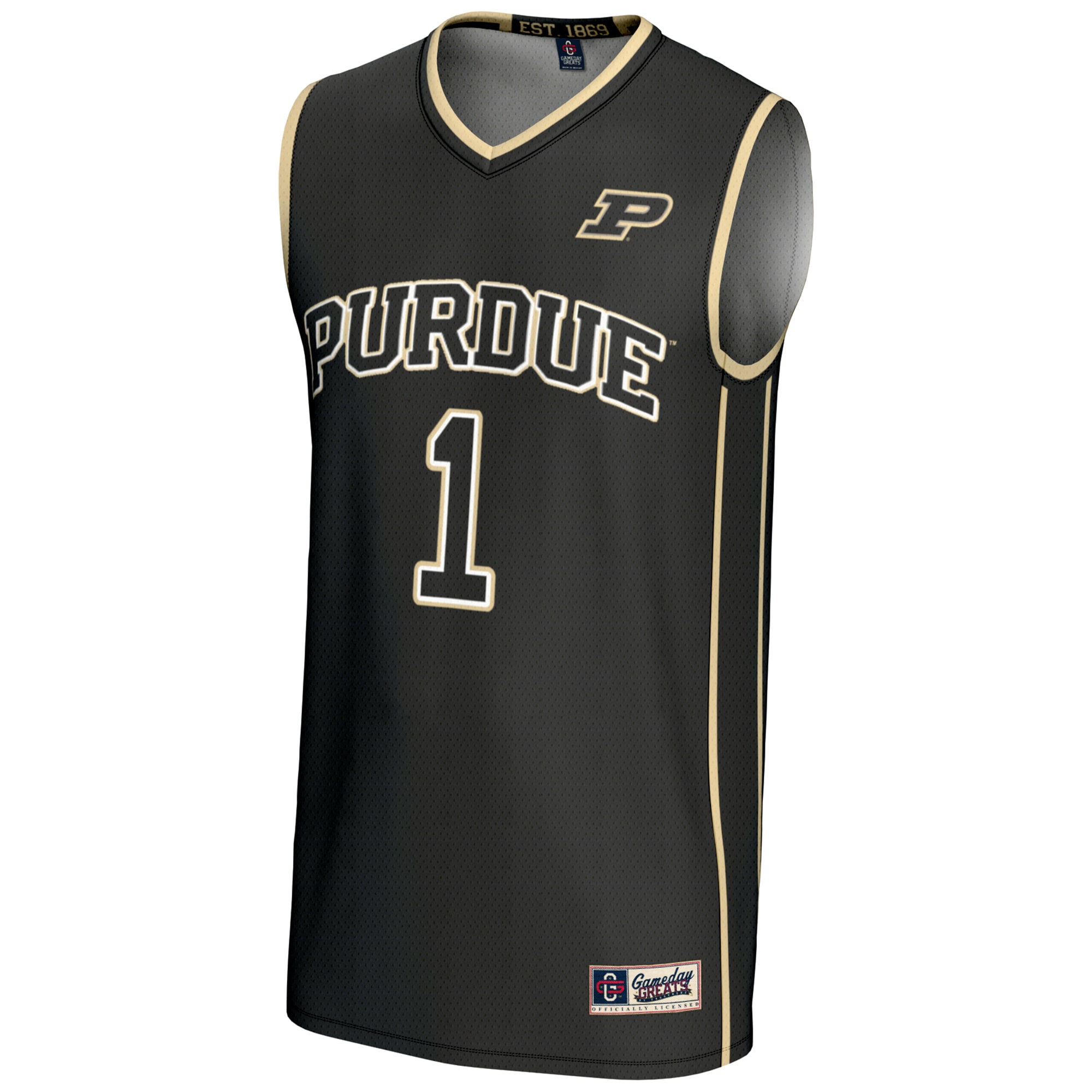 [DDG] Purdue Boilermakers GameDay Greats Lightweight Basketball Jersey - Black