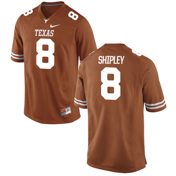 Men's UT TX Jordan Shipley #8 replica Orange 2024 home jersey Jersey
