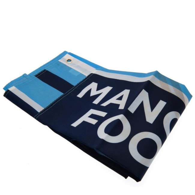 Manchester City FC Wordmark Flag (Fan Favorite)