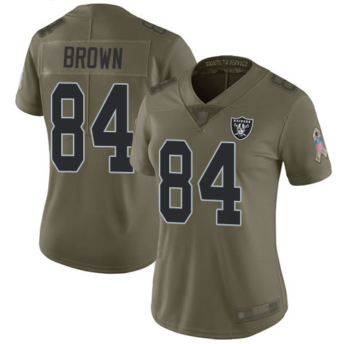 NFL O R Raiders #84 Antonio Brown Brown Limited Jersey -v8
