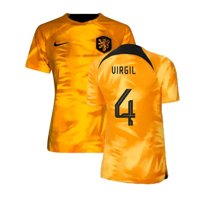 Virgil 4 Holland Soccer Team Supporter Shirt - Adults Version