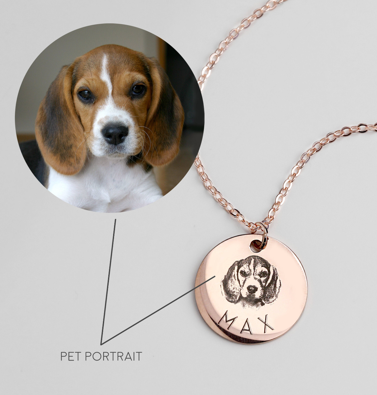 Custom - Vet-recommended Frenchie Necklace With Image Pet Gear