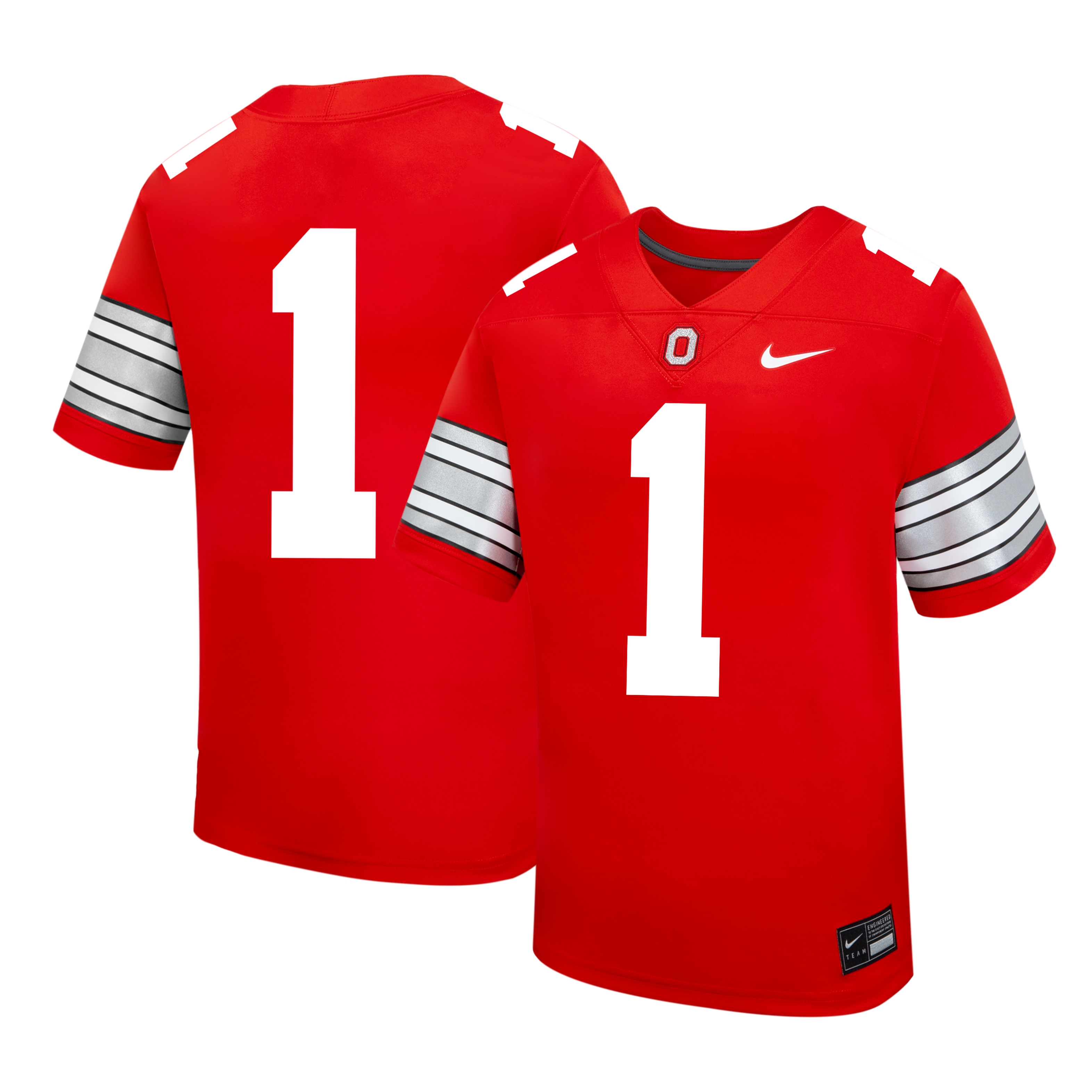 Preschool Scarlet Ohio State Buckeyes Football Jersey