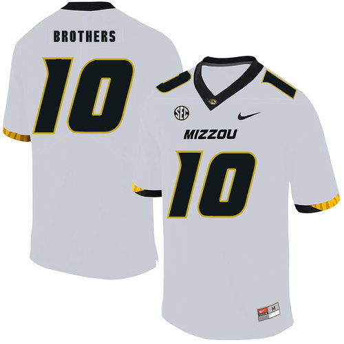 Men's None White 2024 high quality Kentrell Brothers #10 moisture
