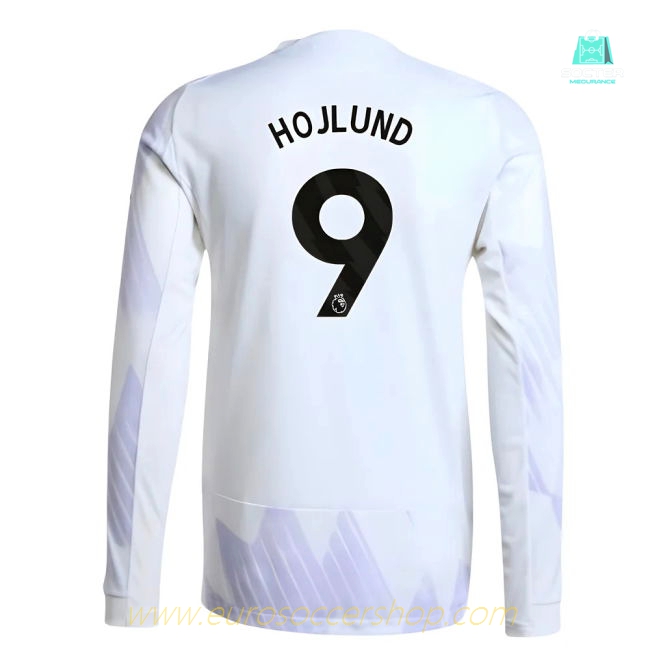 2025-2026 Man Utd Authentic Long Sleeve Away Shirt (Hojlund 9)
