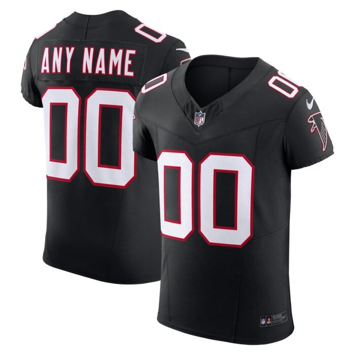 None Men's ATL Falcons Top-Grade Authentic Jersey Game Day Wear