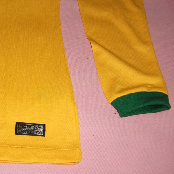 Elite Series 2014 World Cup Brazil Home Long Sleeve Yellow Jersey