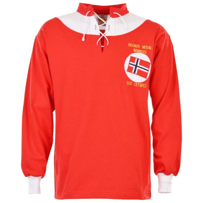 Norway 1936 Retro Football Shirt Premium Worldcup Official
