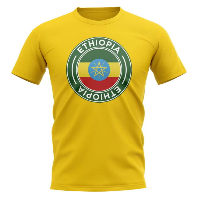 Tournament-Edition Match-Ready Ethiopia Football Badge T-Shirt