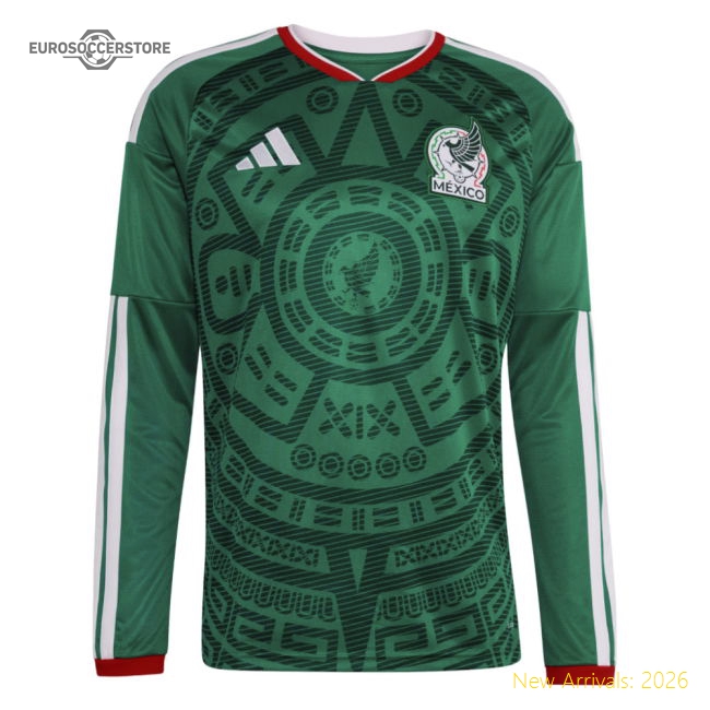 Superior 2026-2027 El Tri Long Sleeve Home Jersey (ochoa 13)