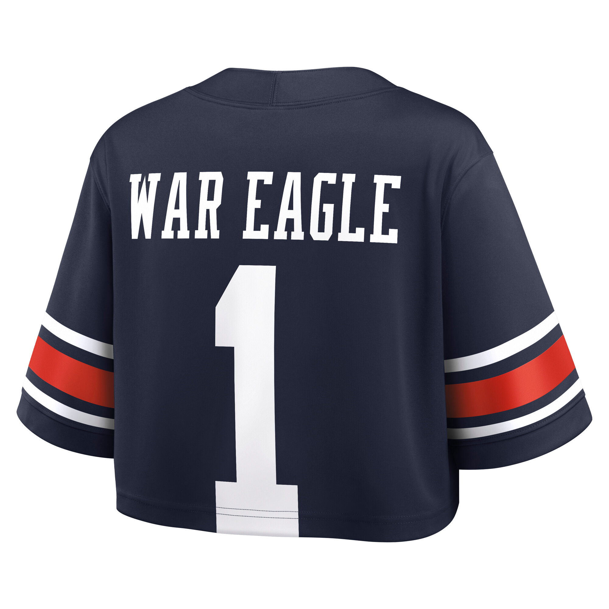 [NJP] Auburn Tigers Women's Game Crop Top Jersey - Navy