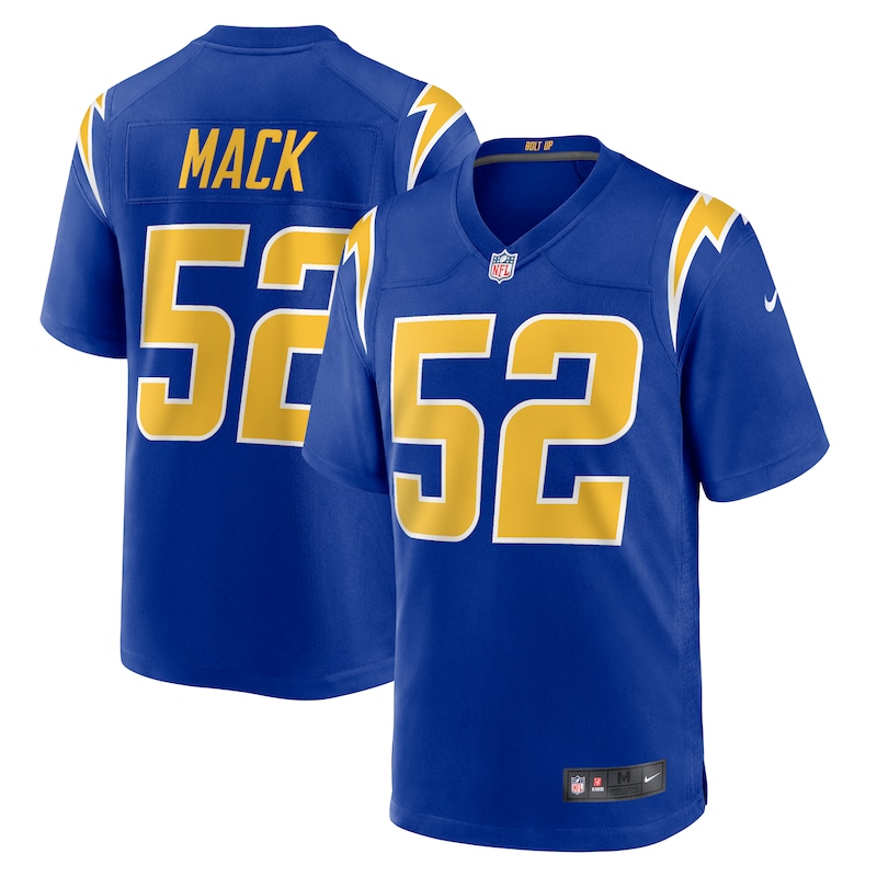 None Khalil Mack MVP Candidate LA Chargers Genuine Jersey for NFL Fans