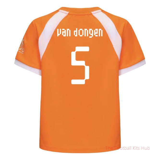 2025 Netherlands WEC Poly T-shirt (Orange) - Kids (Van Dongen 5)
