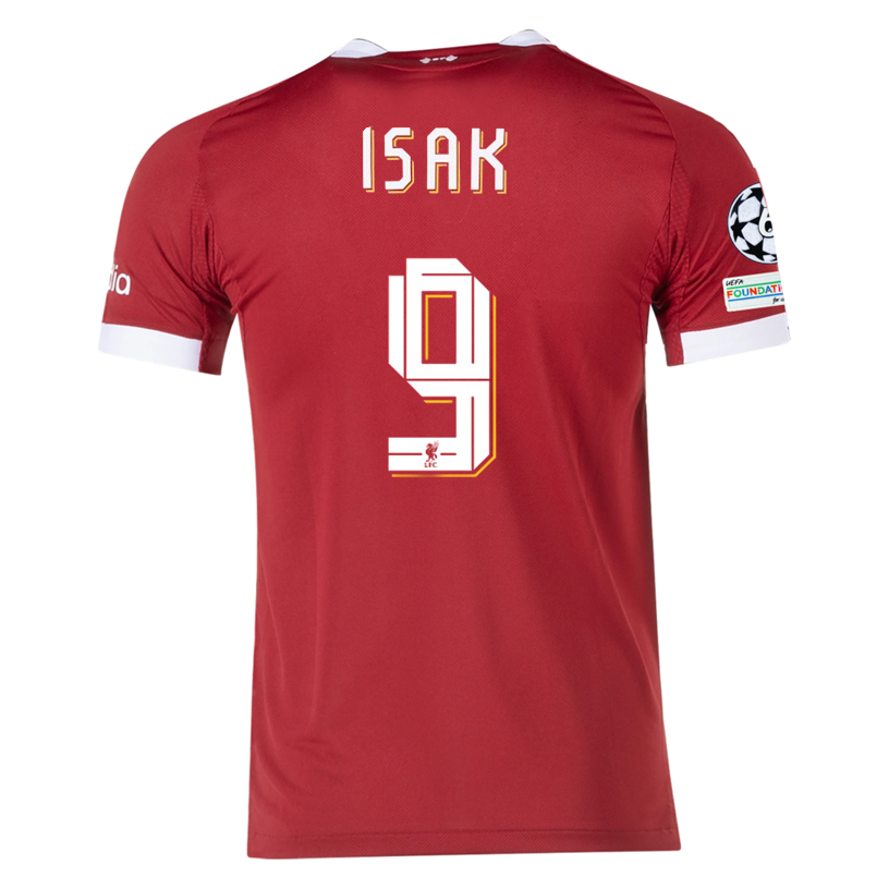 Liverpool Isak 2025-2026 UCL Home Jersey – Authentic Shirt
