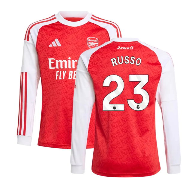 Arsenal 2025-20 Home Football Kit Russo 23 L M S Kids