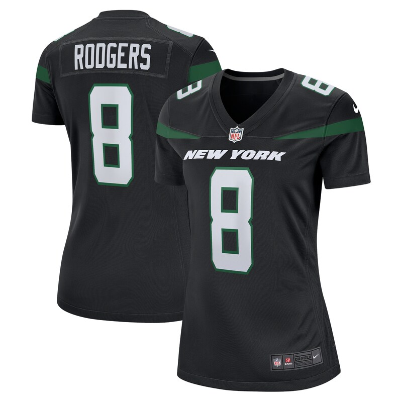 Aaron Rodgers New York Jets Nike Women's Player Jersey - Bla...