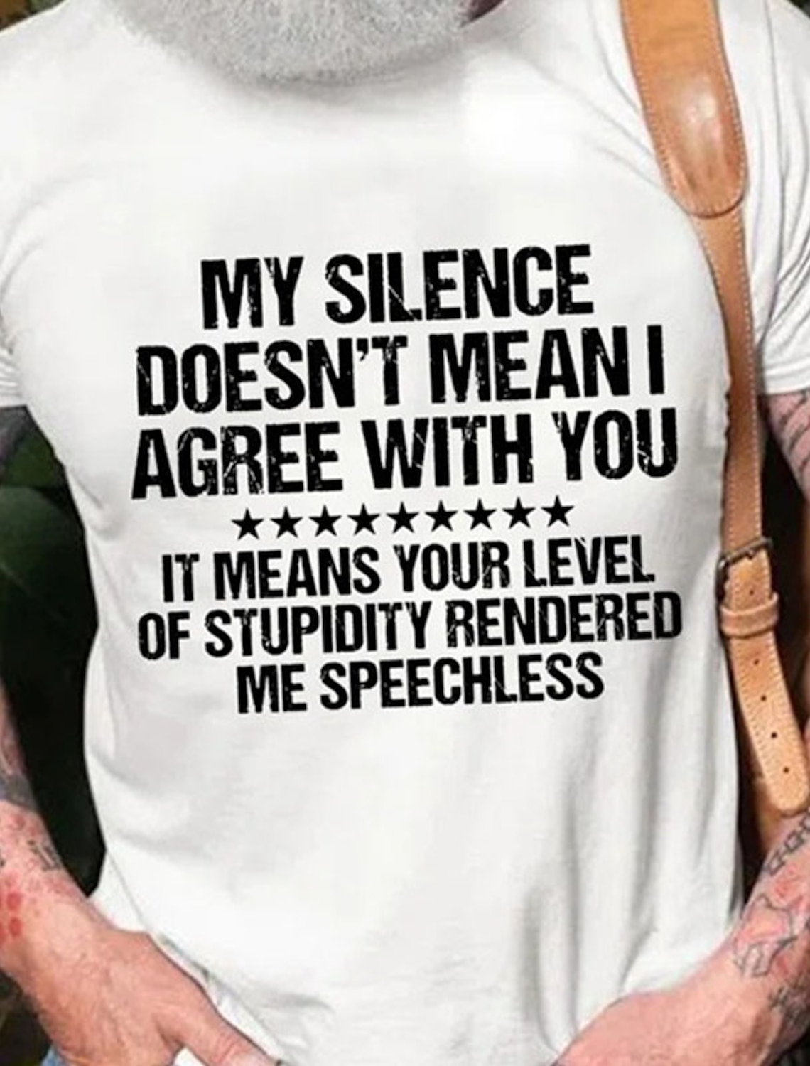 Men's Funny Sarcastic Quote Graphic Tee: 